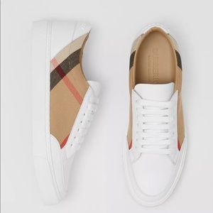 Burberry House Check Leather Sneakers